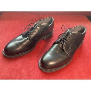 Bates Vibram Black Oxford Dress Shoes • High Gloss Military Uniform (Men's 9D)